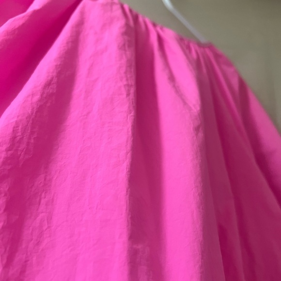 ⚫️ BOGO THML bright pink puffy crop top ladies size small - Picture 7 of 8